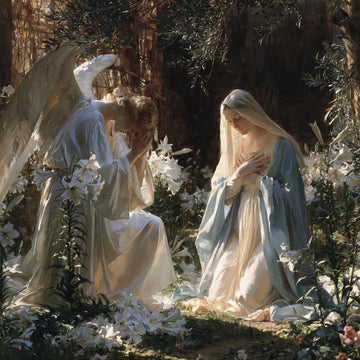 The Annunciation - The Annunciation in the Garden · Square n° 4