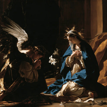 The Annunciation - Black and Gold · Square n° 9