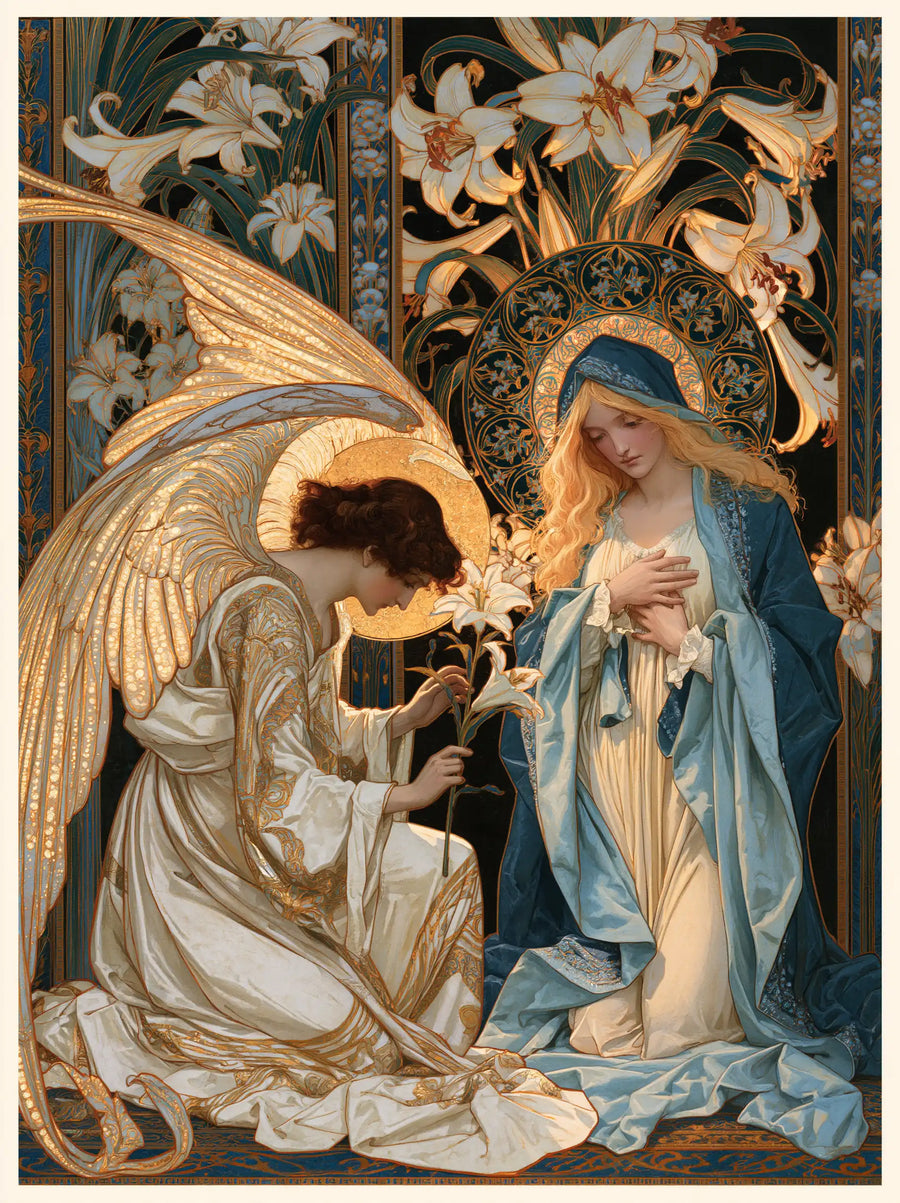 The Annunciation - Sacred Art Nouveau · Portrait n° 15