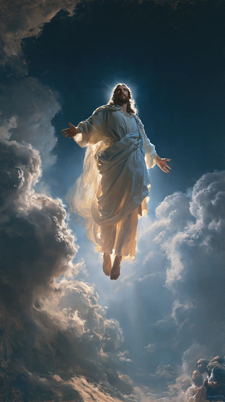 The Ascension of Jesus Christ - Midnight Blue Chiaroscuro · Portrait n° 5