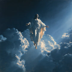 The Ascension of Jesus Christ - Midnight Blue Chiaroscuro · Square n° 5