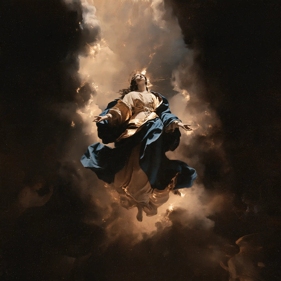The Assumption of Mary - Black and Gold · Square n° 4