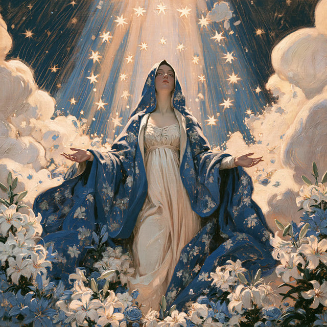 The Assumption of Mary — Night Opening to Blossoms
