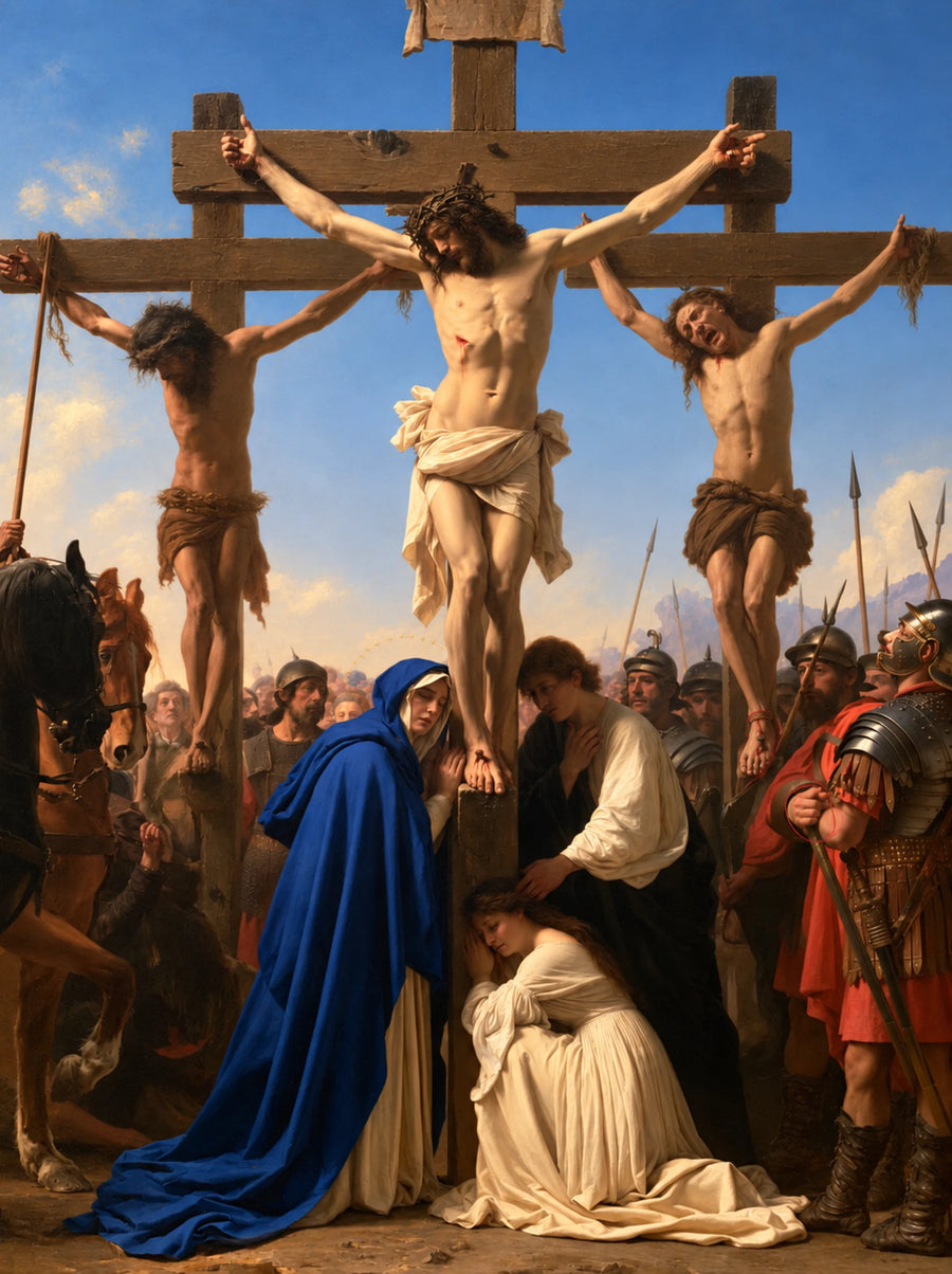 The Crucifixion – Prayer Beneath the Blue Sky