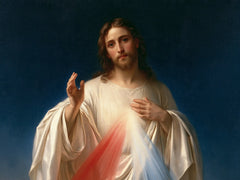 Divine Mercy Jesus – Blue Evening Benediction