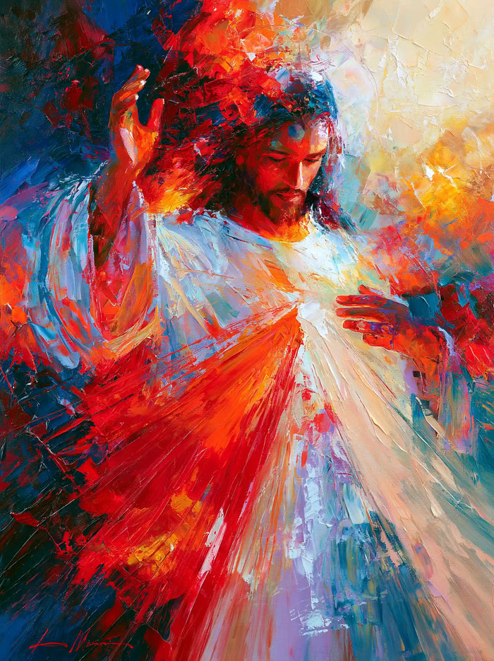 Divine Mercy Jesus – Expressionist · Portrait no. 10