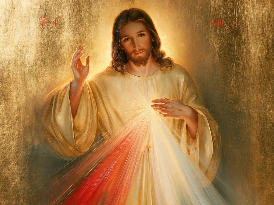 Divine Mercy Jesus - Sacred Gold · Landscape n° 10