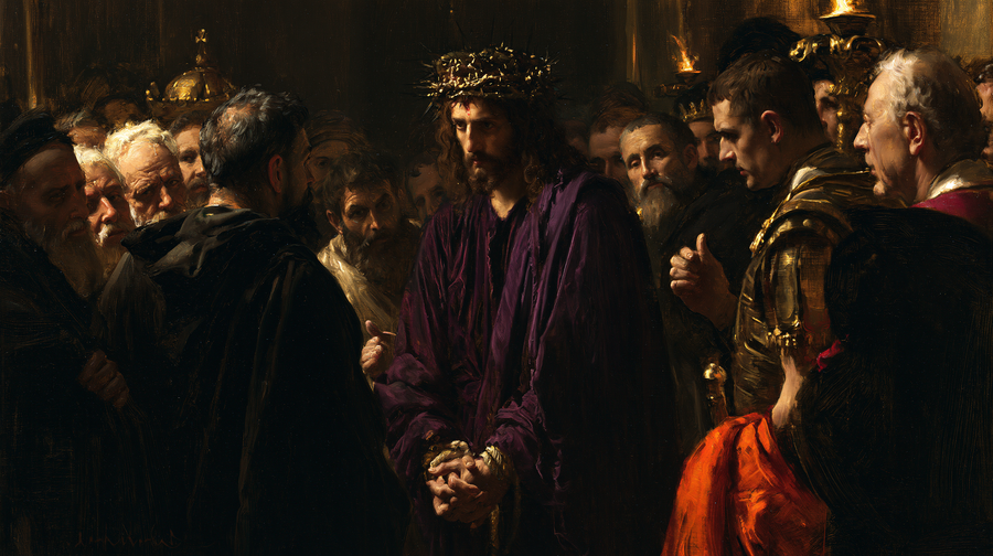 Ecce Homo - Black and gold · Landscape n° 17