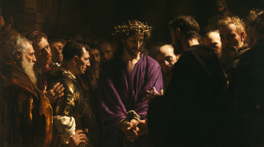 Ecce Homo - Black and gold · Landscape n° 19