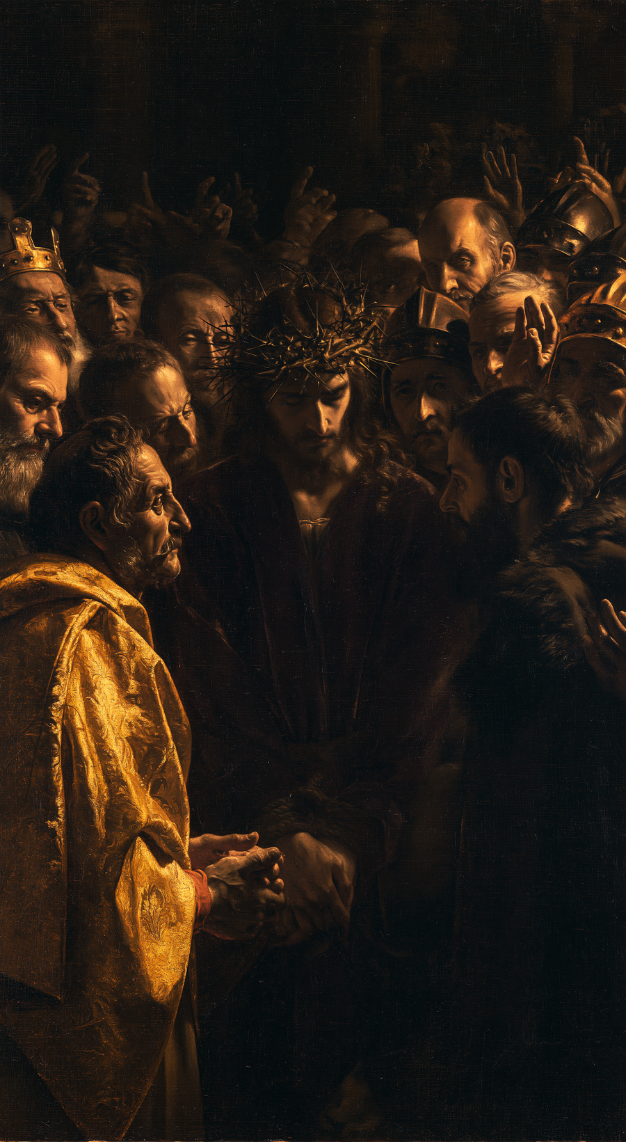 Ecce Homo - Black and gold · Portrait n° 5