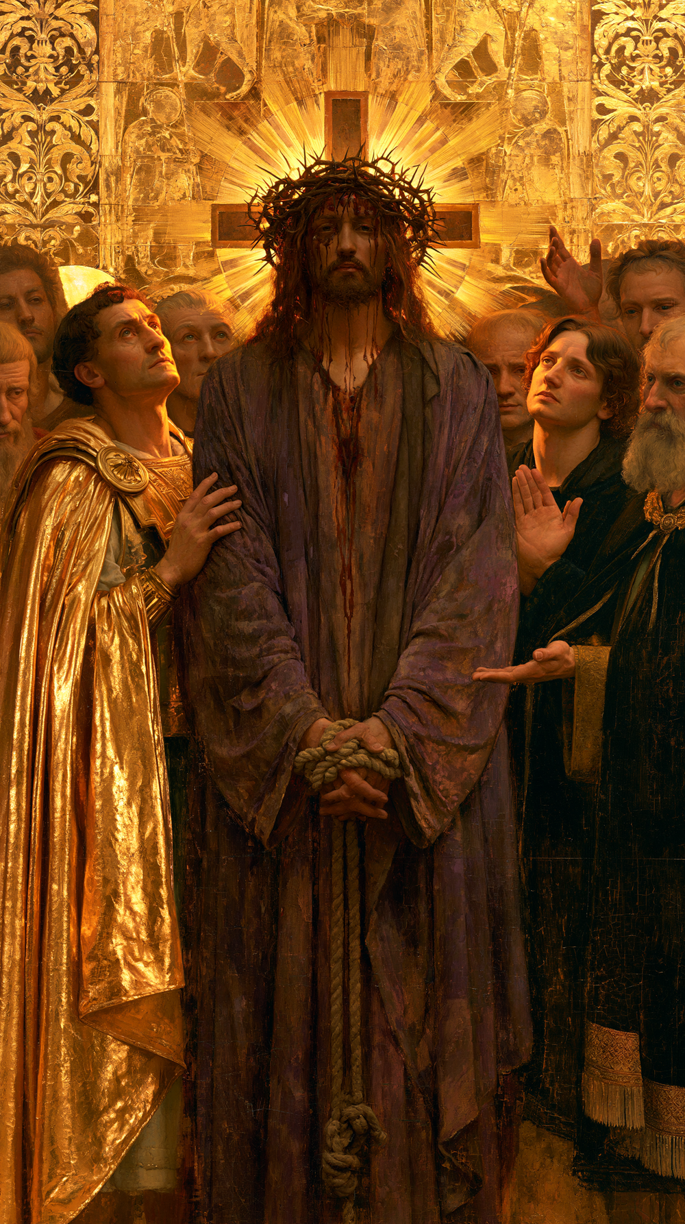 Ecce Homo - Pyhä kultainen · Muotokuva n° 8 - Kristillinen taide