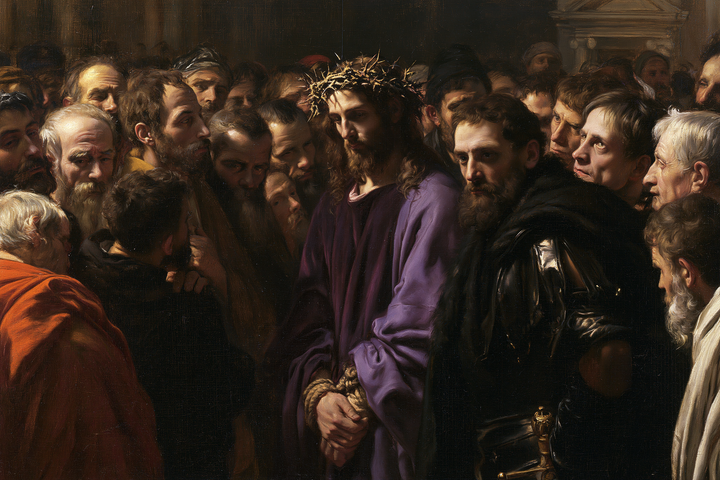 Ecce Homo — Purple Beside the Black Armour