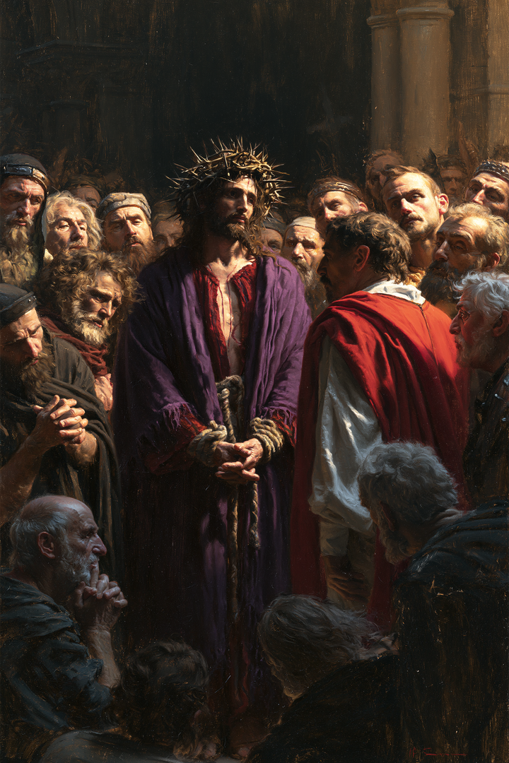 Ecce Homo — The Captive Before the Seated Elders