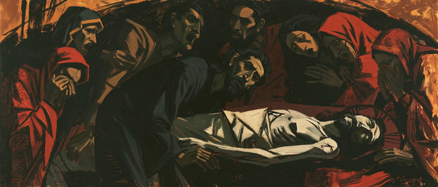 The Entombment of Jesus Christ — White Beneath Ashen Gazes