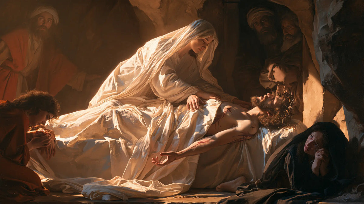 The Entombment of Jesus Christ — The Luminous Veil Above the Heart