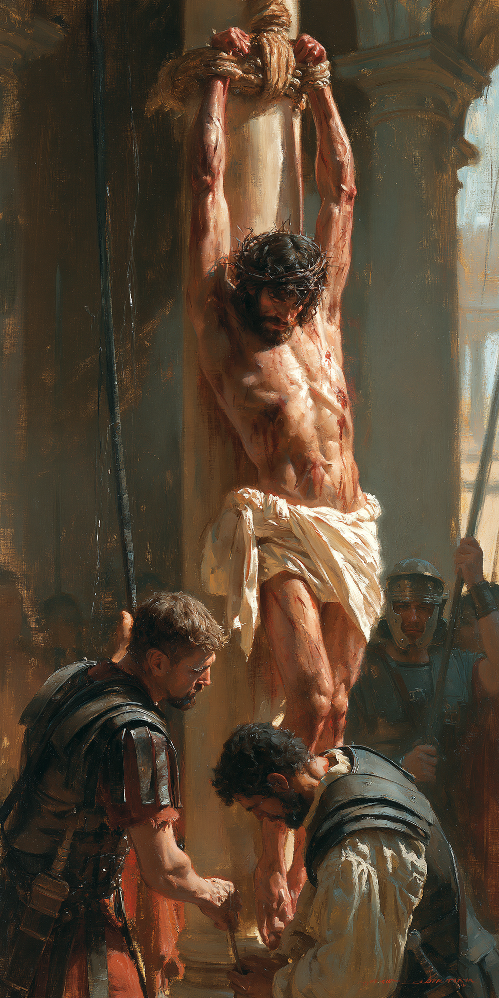 The Flagellation of Christ - Impressionist · Muotokuva n° 3 - Kristillinen taide