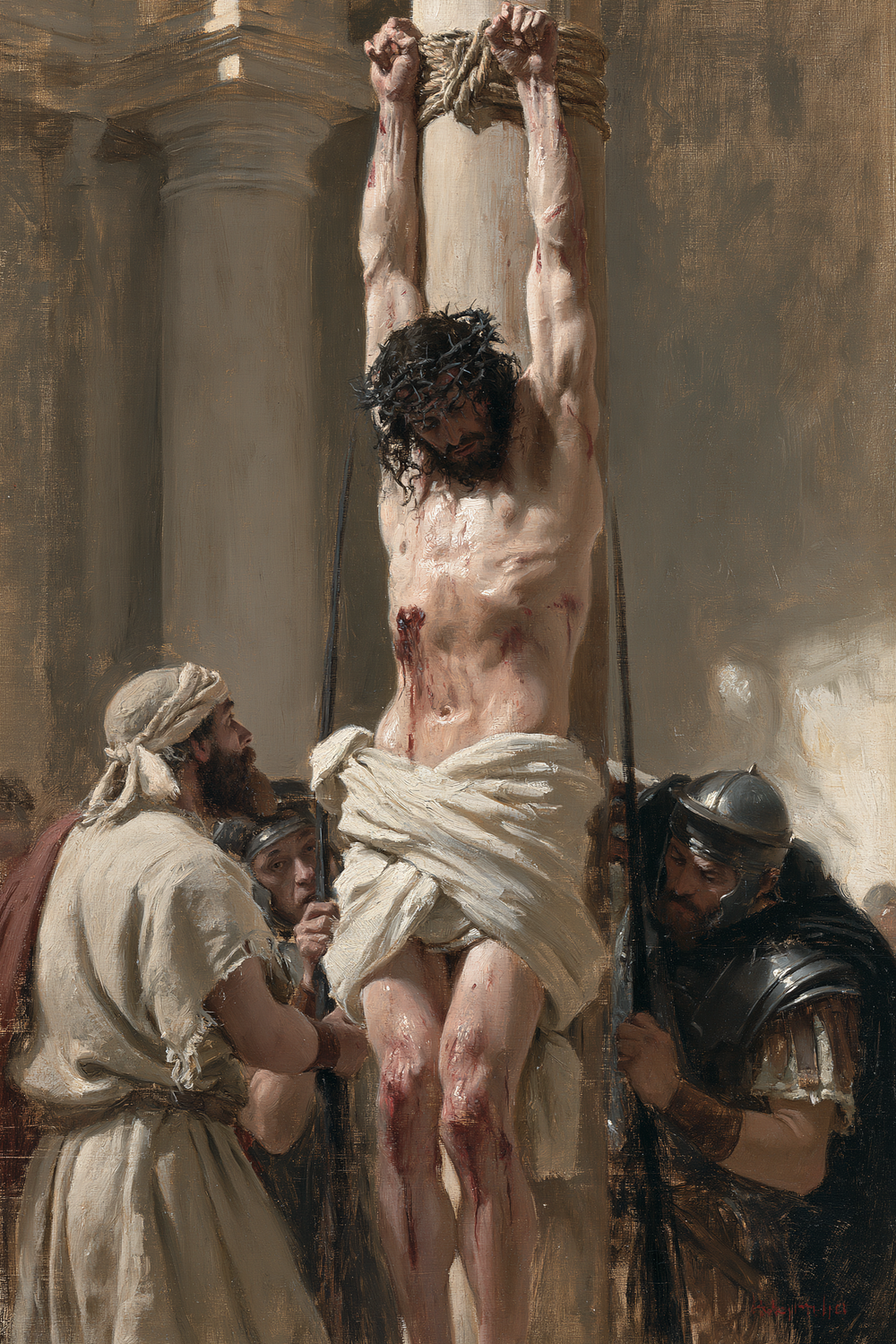 The Flagellation of Christ - Impressionist · Portrait n° 10 - Kristillinen taide