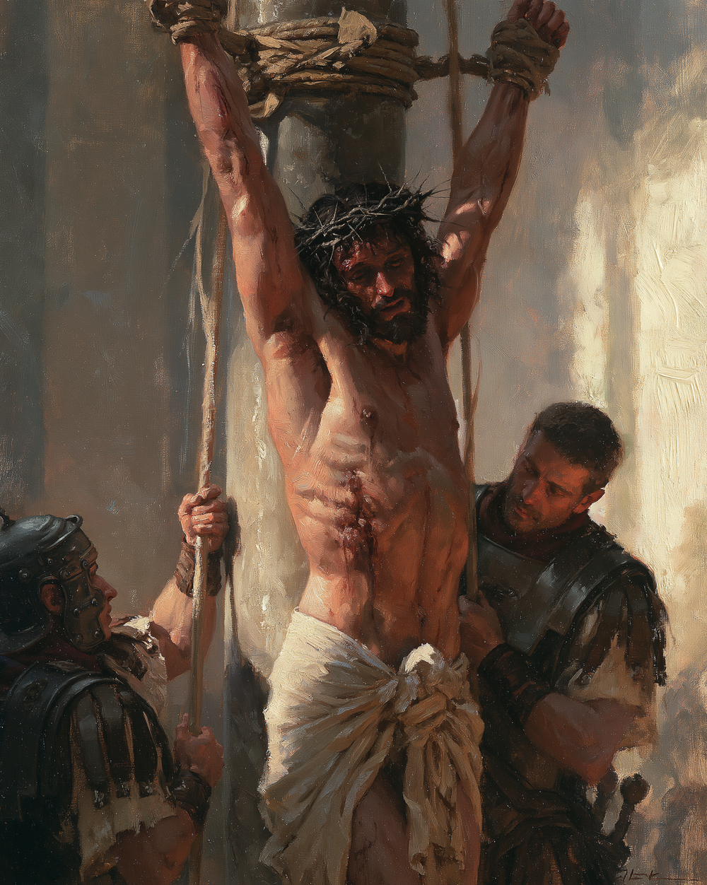 The Flagellation of Christ - Impressionist · Muotokuva n° 12 - Kristillinen taide