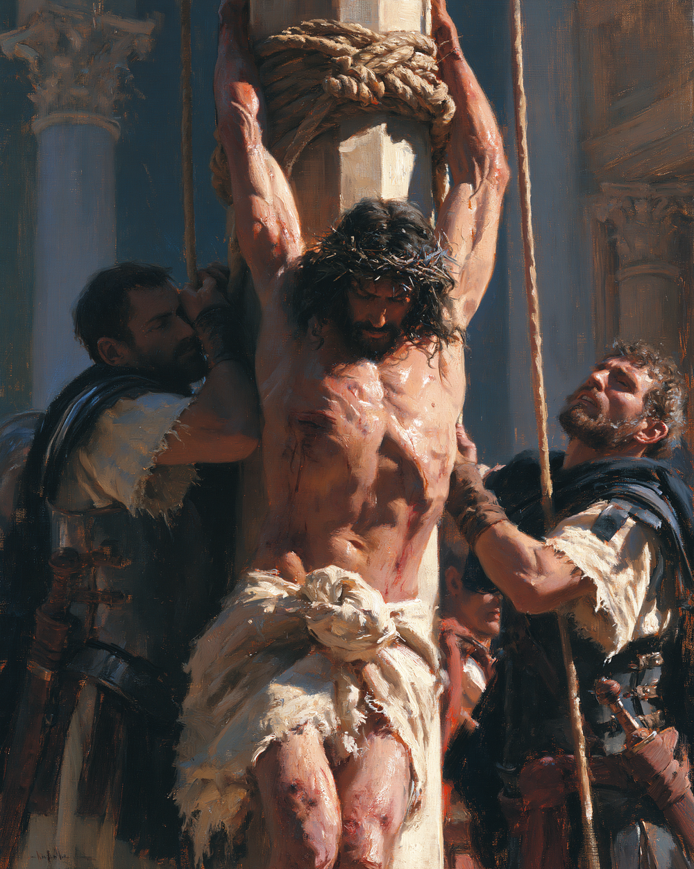 The Flagellation of Christ - Impressionist · Portrait n° 13 - Kristillinen taide