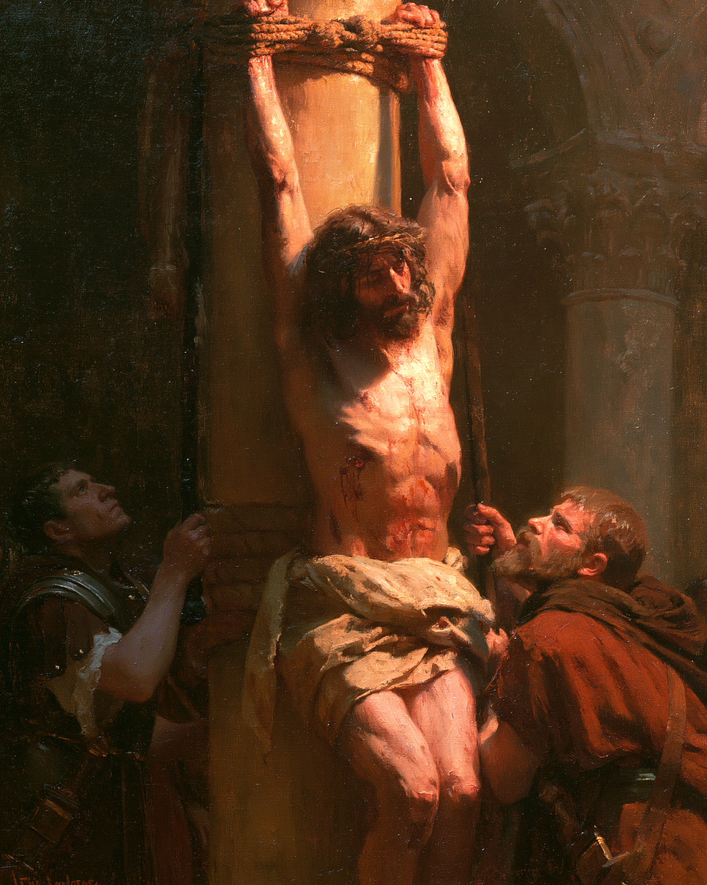 The Flagellation of Christ - Impressionist · Portrait n° 14 - Kristillinen taide