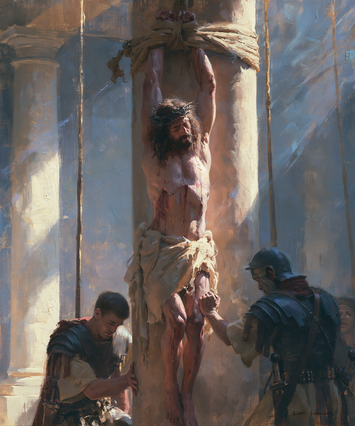 The Flagellation of Christ - Impressionist · Muotokuva n° 15 - Kristillinen taide