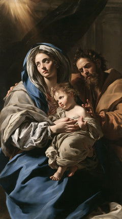 The Holy Family — The Gaze into the Shadowed Heights