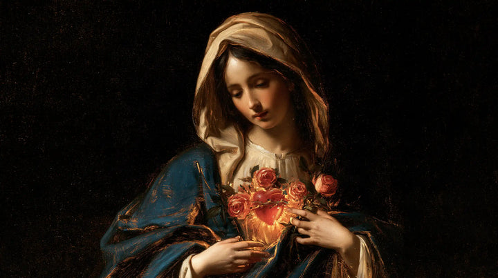The Immaculate Heart of Mary — Roses Within the Silence