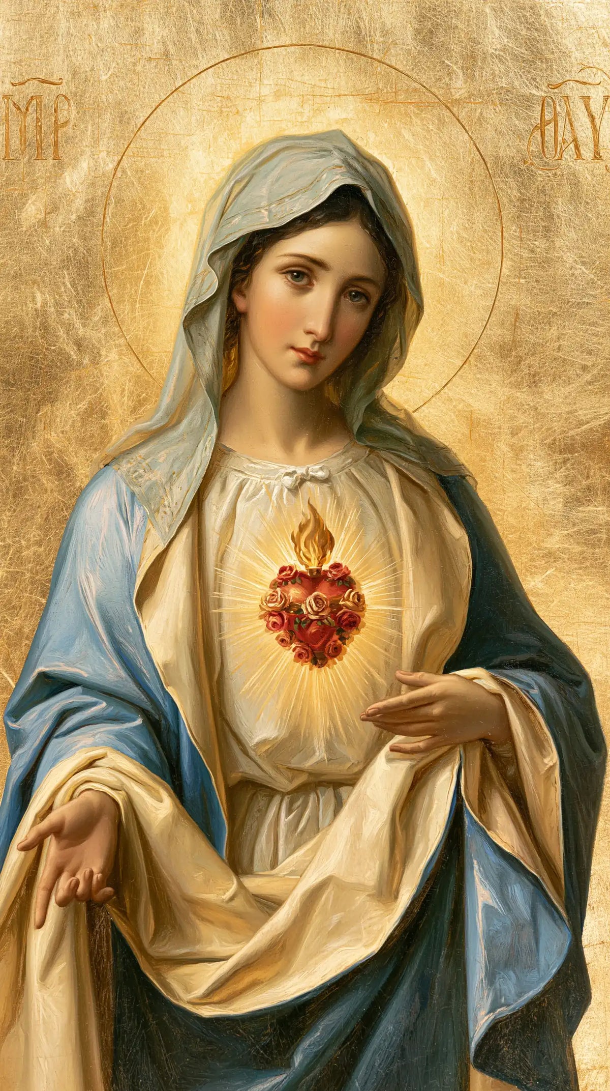 The Immaculate Heart of Mary — The Flowered Heart and the Garland-Like Fold