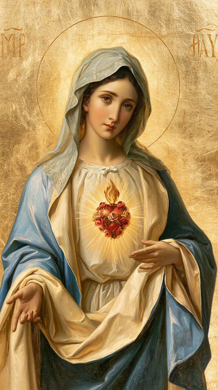The Immaculate Heart of Mary — The Flowered Heart and the Garland-Like Fold