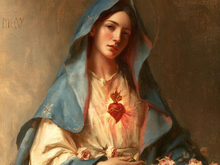 The Immaculate Heart of Mary — The Upright Flame in the Blue Veil