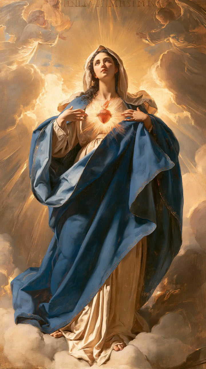 The Immaculate Heart of Mary — The Heart’s Fire and the Azure Cascade