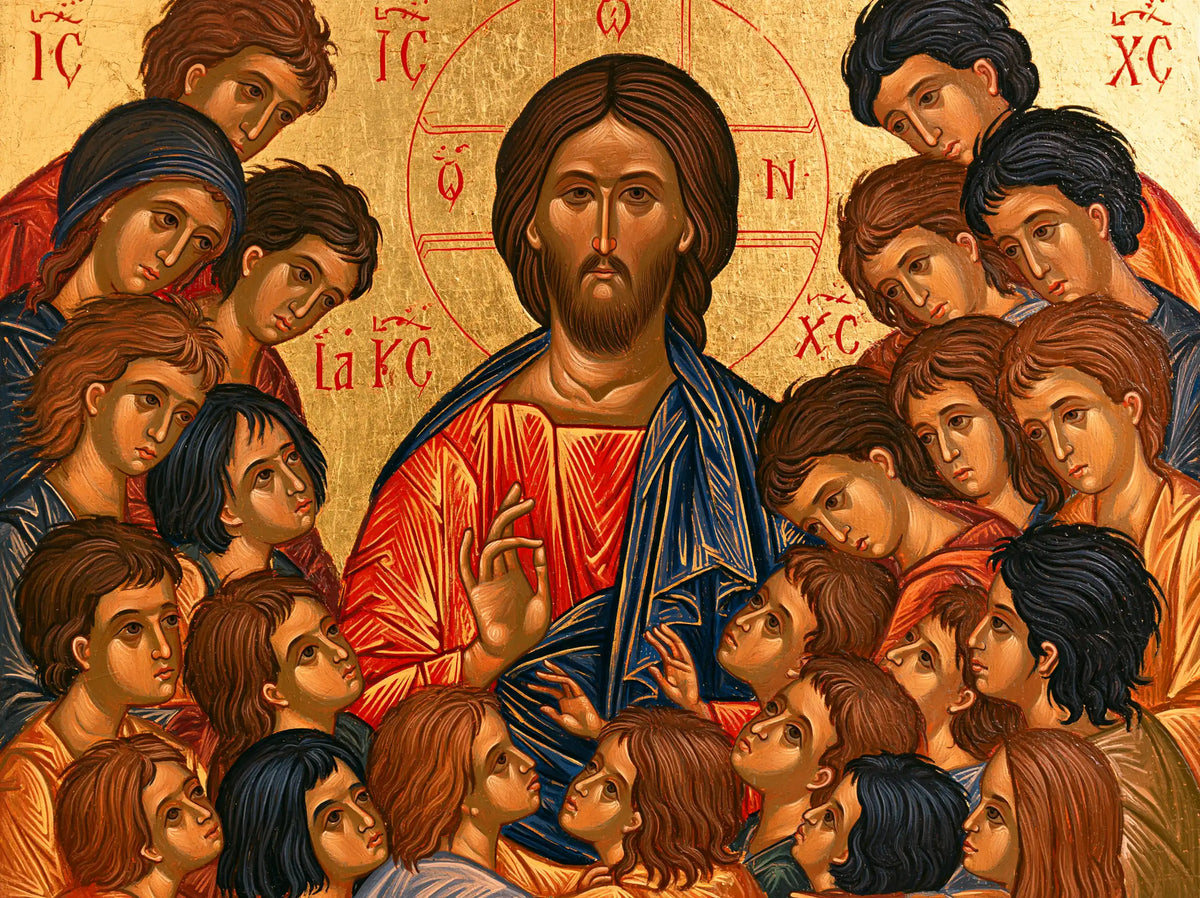 Jesus and the Children - Contemporary Byzantine · Landscape n° 4