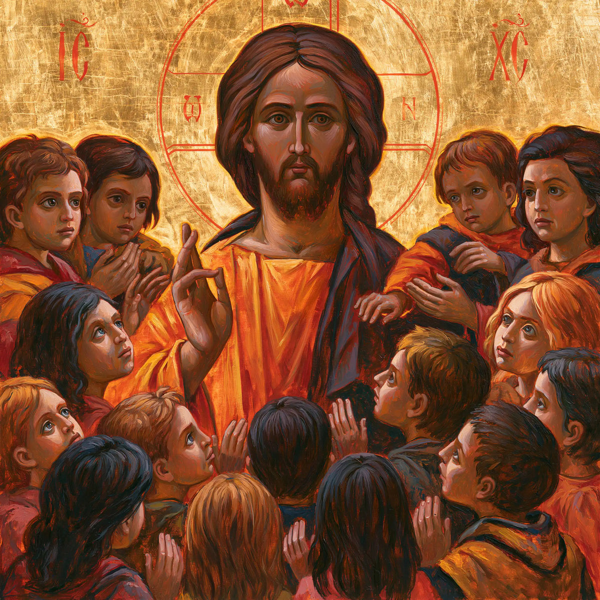 Jesus and the Children — The Open Hand among the Little Profiles
