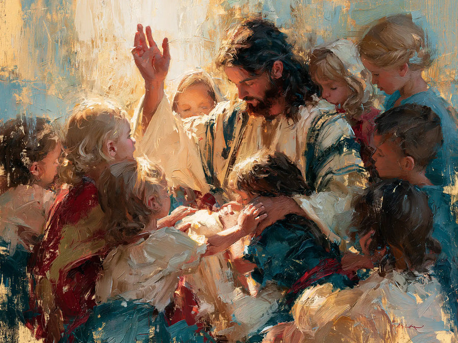Jesus and the Children - Expressionist · Landscape n° 14