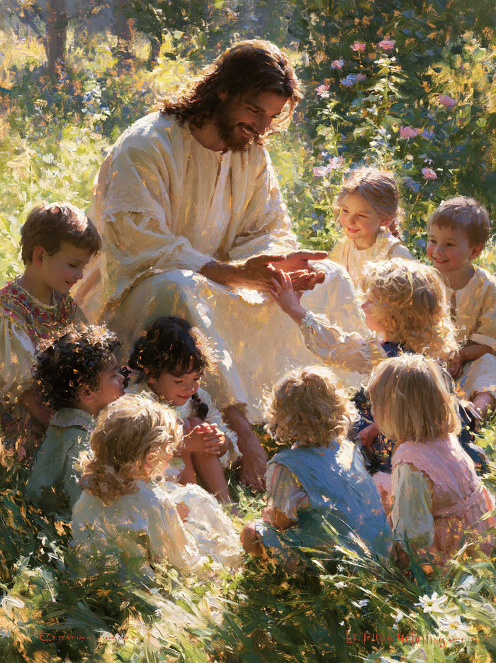 Jesus and the Children - Impressionist · Portrait n° 16