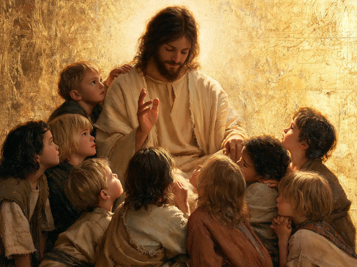Jesus and the Children — Childhood against the Golden Ground