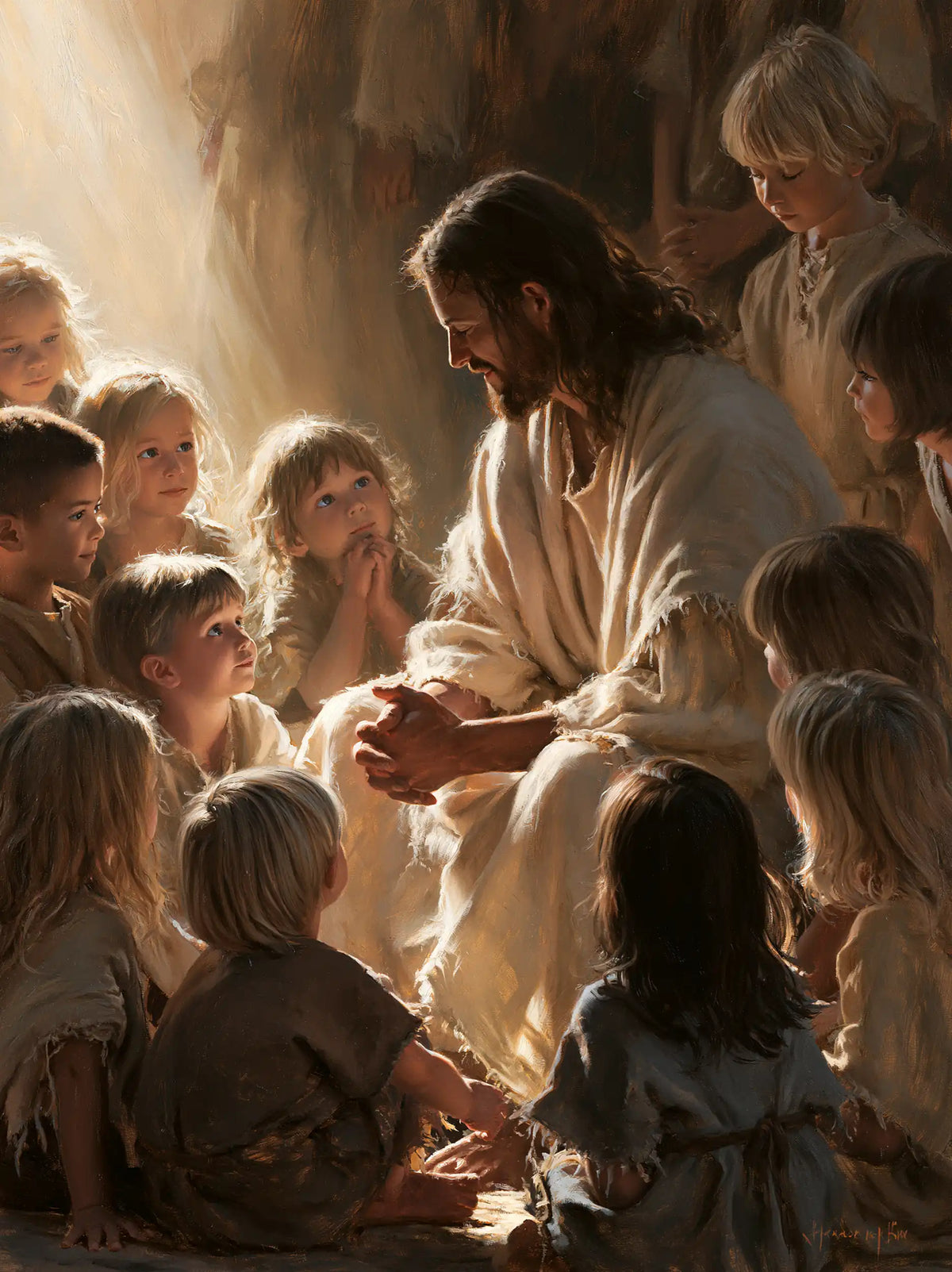 Jesus and the Children — The Rest of Interlaced Hands