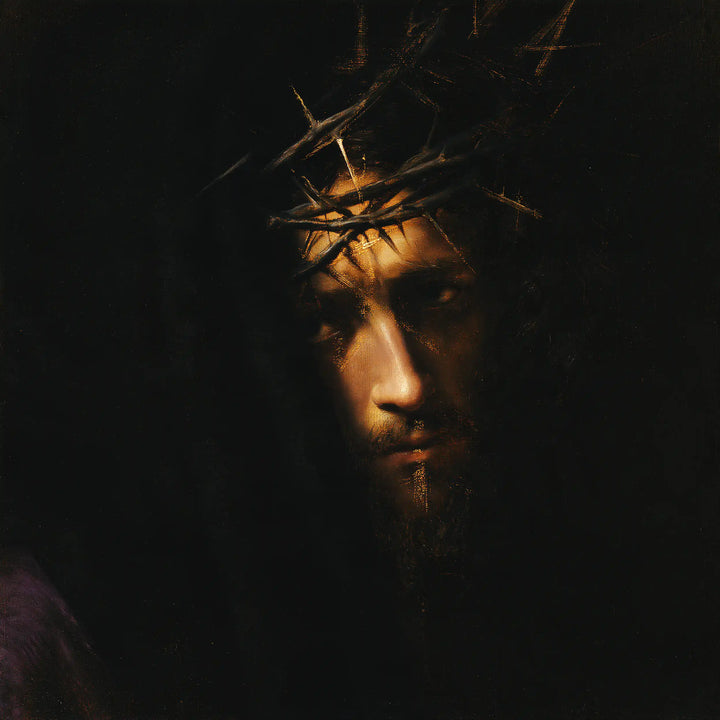 Jesus Crowned with Thorns — The Gleam Enclosed in Black
