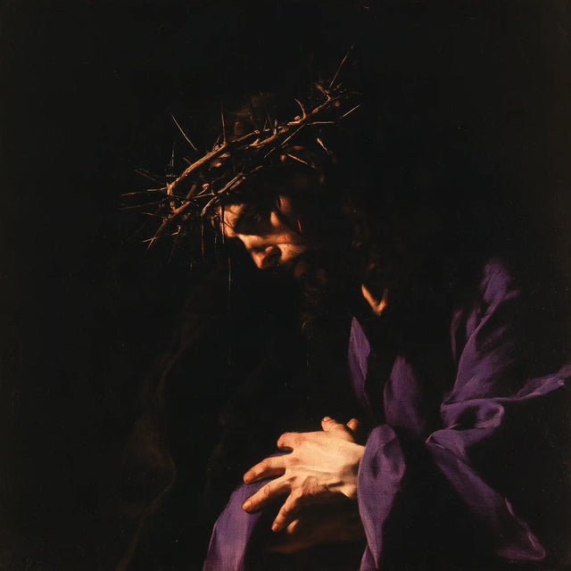 Jesus Crowned with Thorns — The Silent Folding of Hands