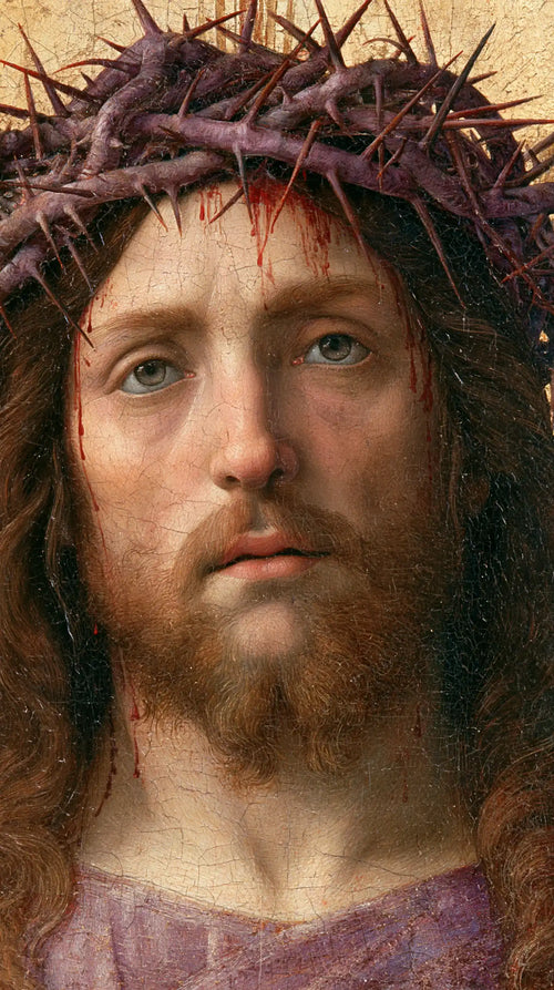 Jesus crowned with thorns in Florentine Renaissance style in Florentine Renaissance style, portrait Christian artwork no. 4