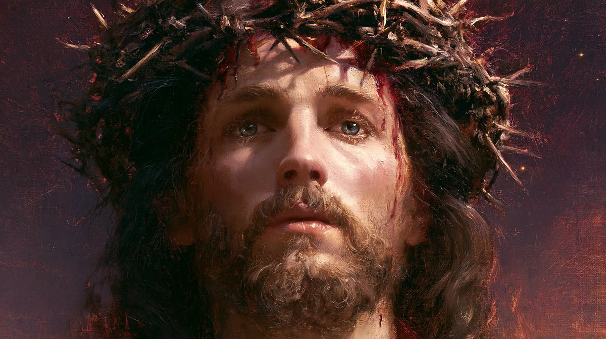 Jesus Crowned with Thorns — Thorn Shadows upon the Pale Brow