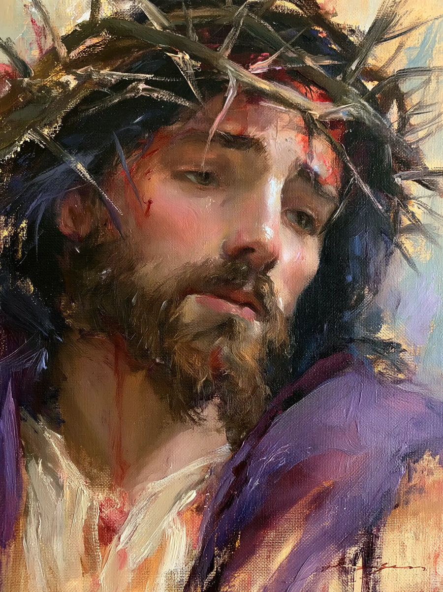Jesus Crowned with Thorns — The Inclining toward Violet Folds