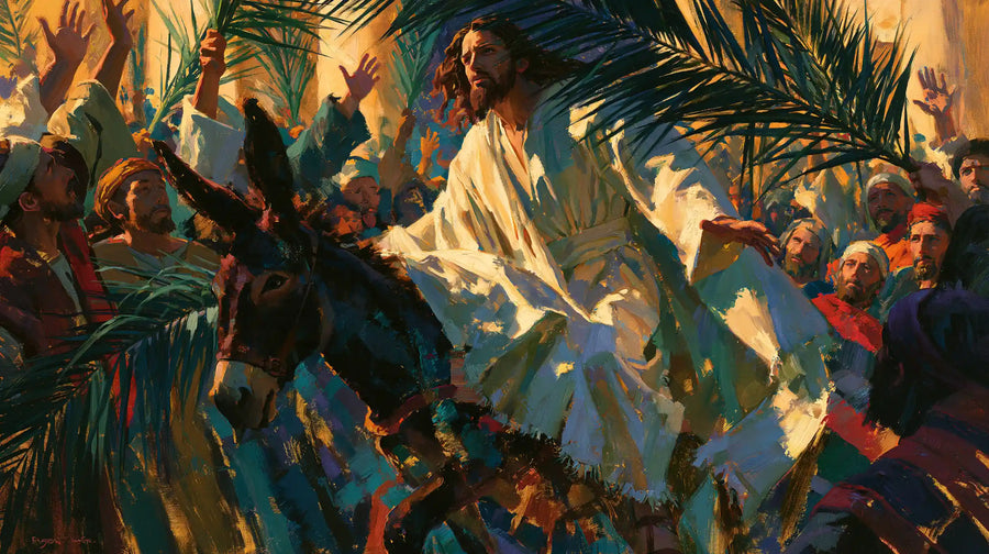 Jesus Enters Jerusalem – Expressionist · Landscape no. 7