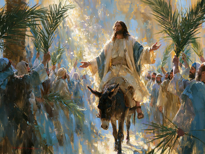 Jesus Enters Jerusalem – Impressionist · Landscape no. 3