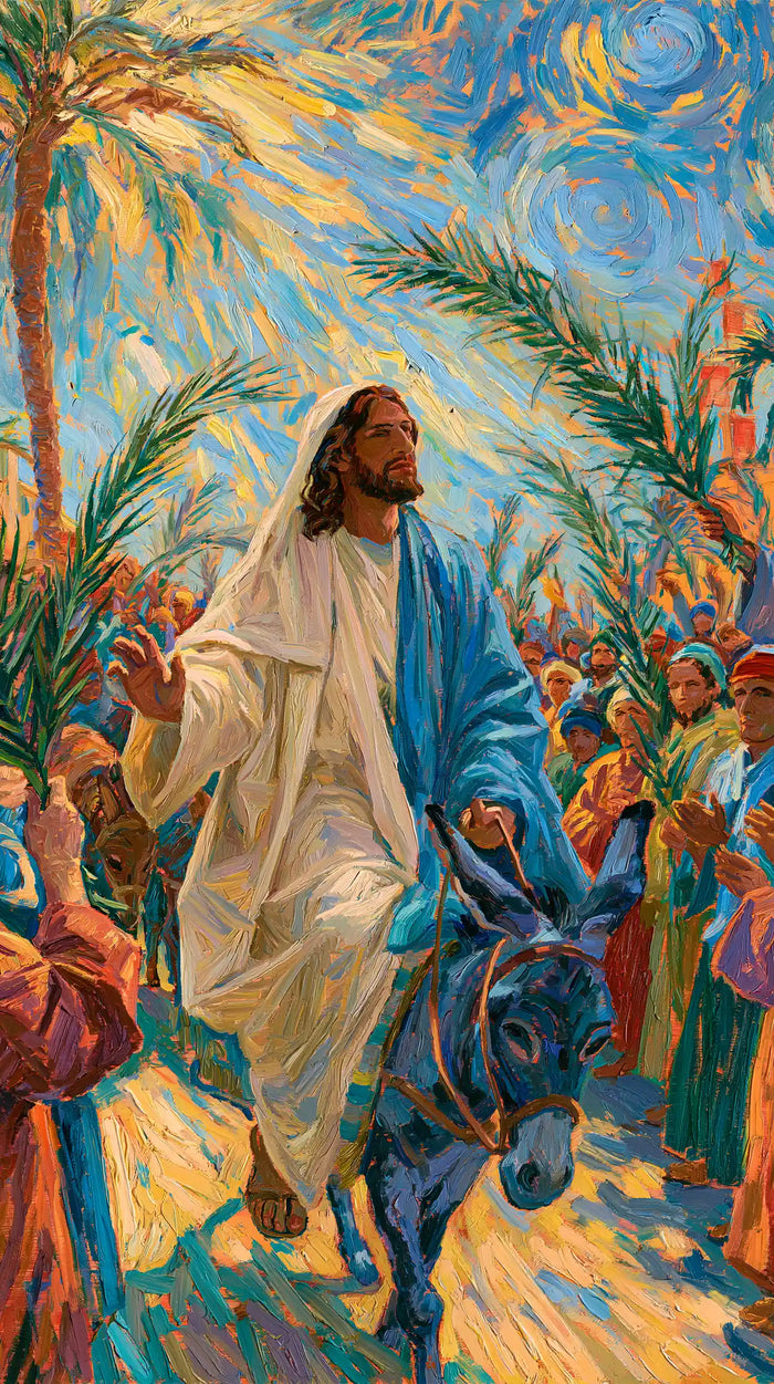 Jesus Enters Jerusalem – Post-Impressionist · Portrait no. 1