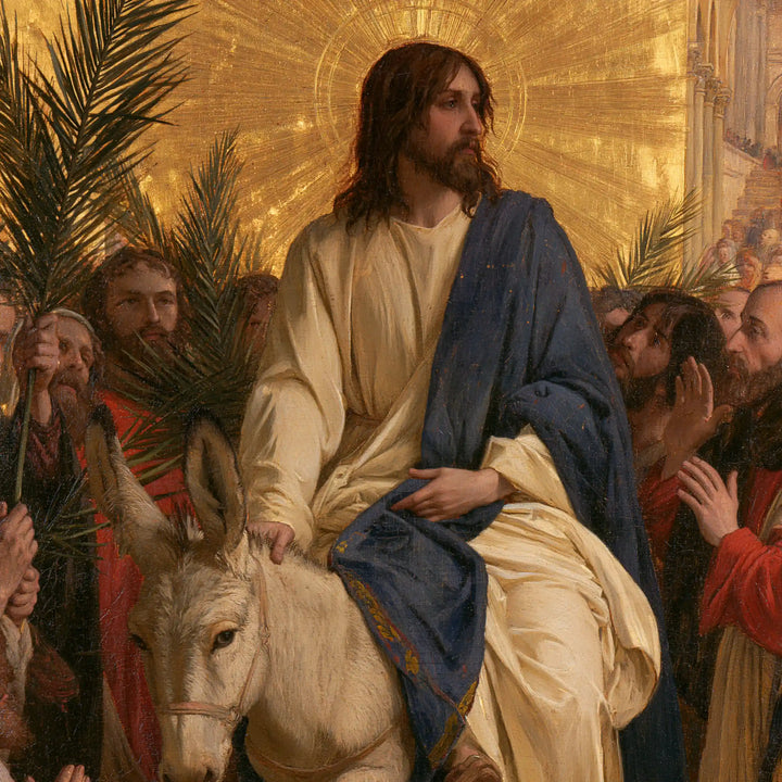 Jesus Enters Jerusalem – Sacred Gold · Square no. 4