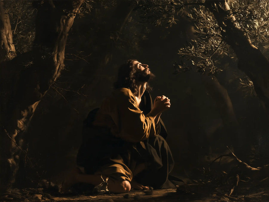 Jesus in Gethsemane — A Prayer in the Dark Clearing