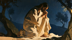 Jesus in Gethsemane — Ivory among Azure Hills