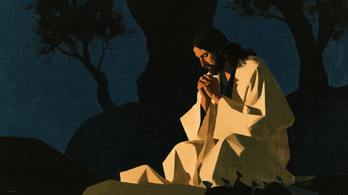 Jesus in Gethsemane - Contemporary Minimalism · Landscape n° 10