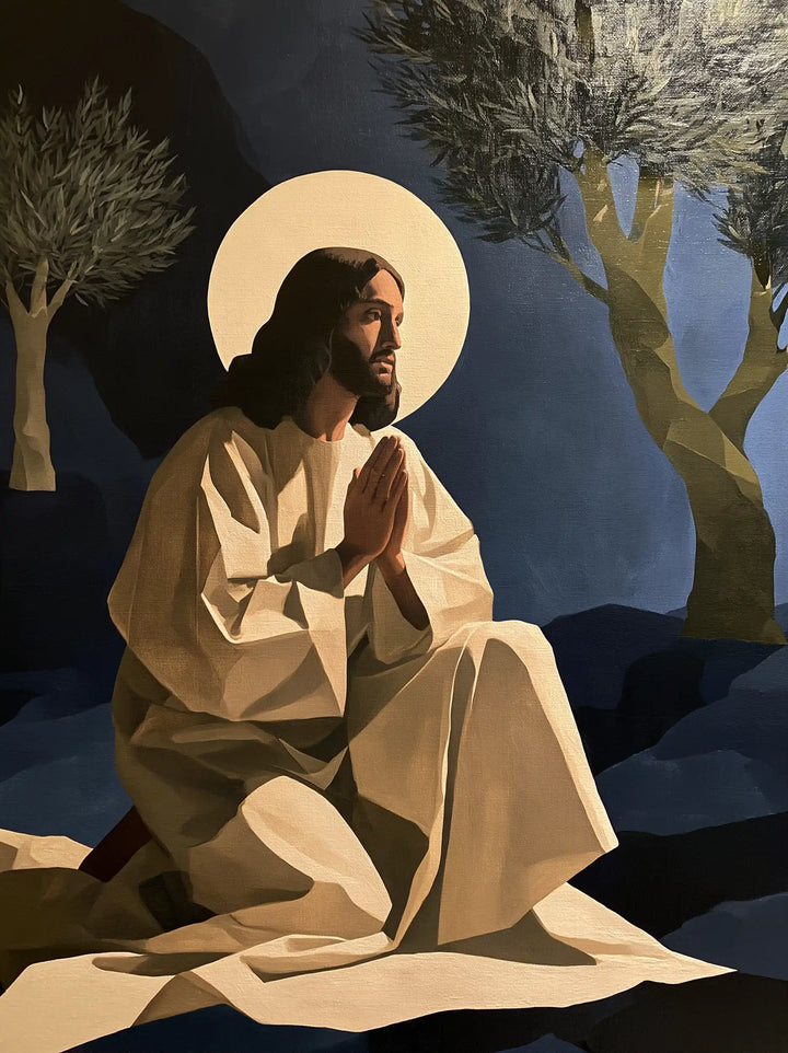 Jesus in Gethsemane - Contemporary Minimalism · Portrait n° 11